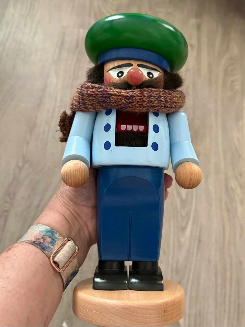 Steinbach Chubby Photographer Nutcracker German Wooden S1319 Vintage 12